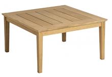 Loungebord til haven 80x80 cm i roble træ